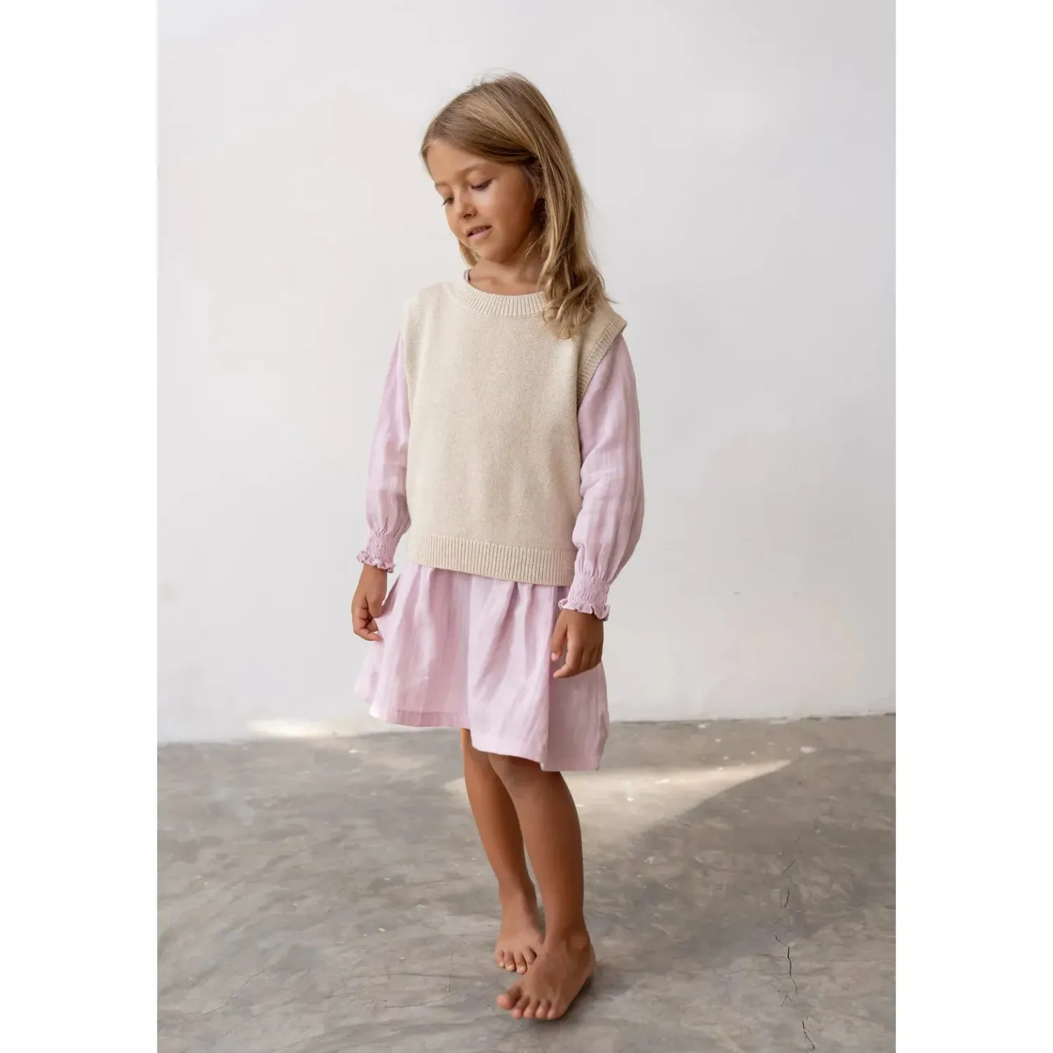 Clearance Illoura The Label Knit Vest - Natural