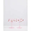 Online Maison Balzac 2 Champagne Coupes - Pink & Amber