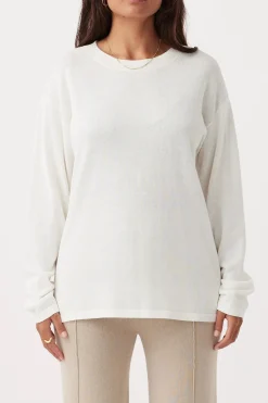 Sale Arcaa Movement Ada LS T-Shirt - Cream