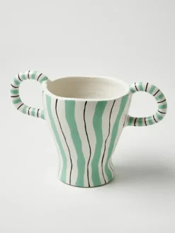 Discount Jones & Co Amalfi Green Handle Vase