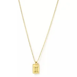 Discount Arms of Eve Zodiac Gold Tag Necklace
