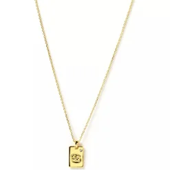 Discount Arms of Eve Zodiac Gold Tag Necklace