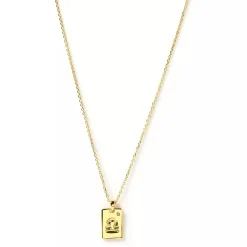 Discount Arms of Eve Zodiac Gold Tag Necklace
