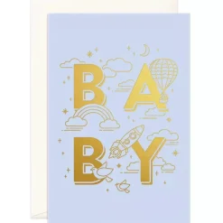 New Fox & Fallow Baby Universe Blue Jumbo