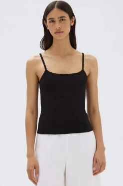 Assembly Label Baylee Rib Tank - Black