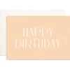 Fox & Fallow Birthday Cream Emboss Mini Greeting Card