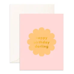 New Fox & Fallow Birthday Darling Petal Greeting Card
