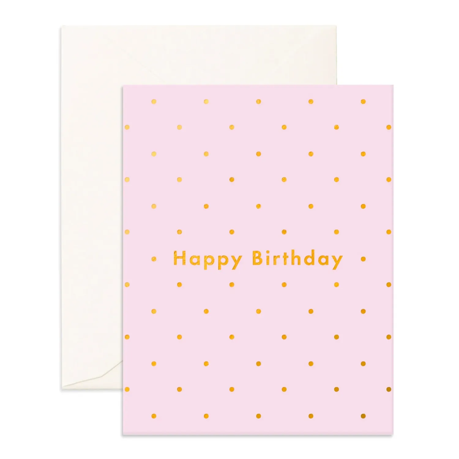 Discount Fox & Fallow Birthday Lilac Dots Greeting Card