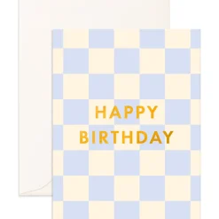 Hot Fox & Fallow Birthday Powder Check Greeting Card