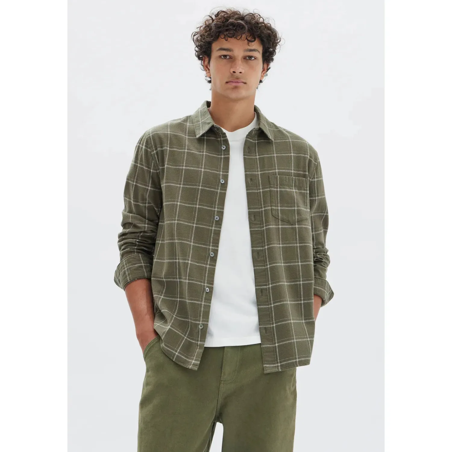 Clearance Assembly Label Brady Check Shirt
