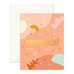 Outlet Fox & Fallow Congrats Abstract Greeting Card