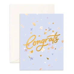Clearance Fox & Fallow Congrats Flowerbomb Greeting Card