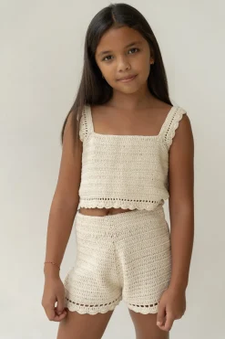 New Illoura The Label Crochet Top - Ecru