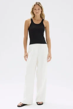 Best Assembly Label Drew Rib Tank - Black