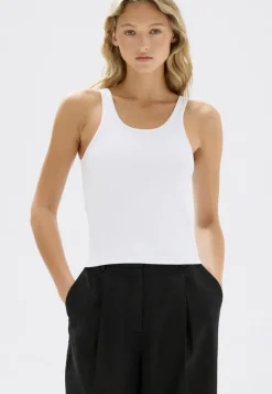 New Assembly Label Drew Rib Tank - White