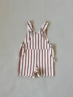Outlet Tiny Trove Ellis Stripe Cotton Overalls