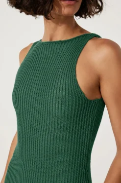 Best Zulu & Zephyr Emerald Crochet Dress