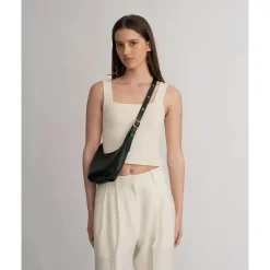 Hot Brie Leon Everyday Croissant Mini Bag - Black