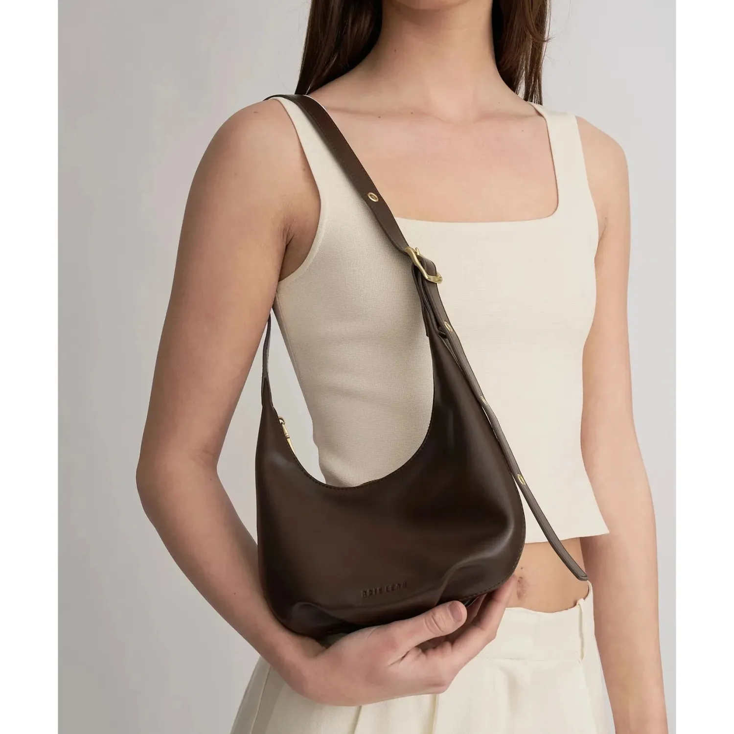 Discount Brie Leon Everyday Croissant Mini Bag - Chocolate