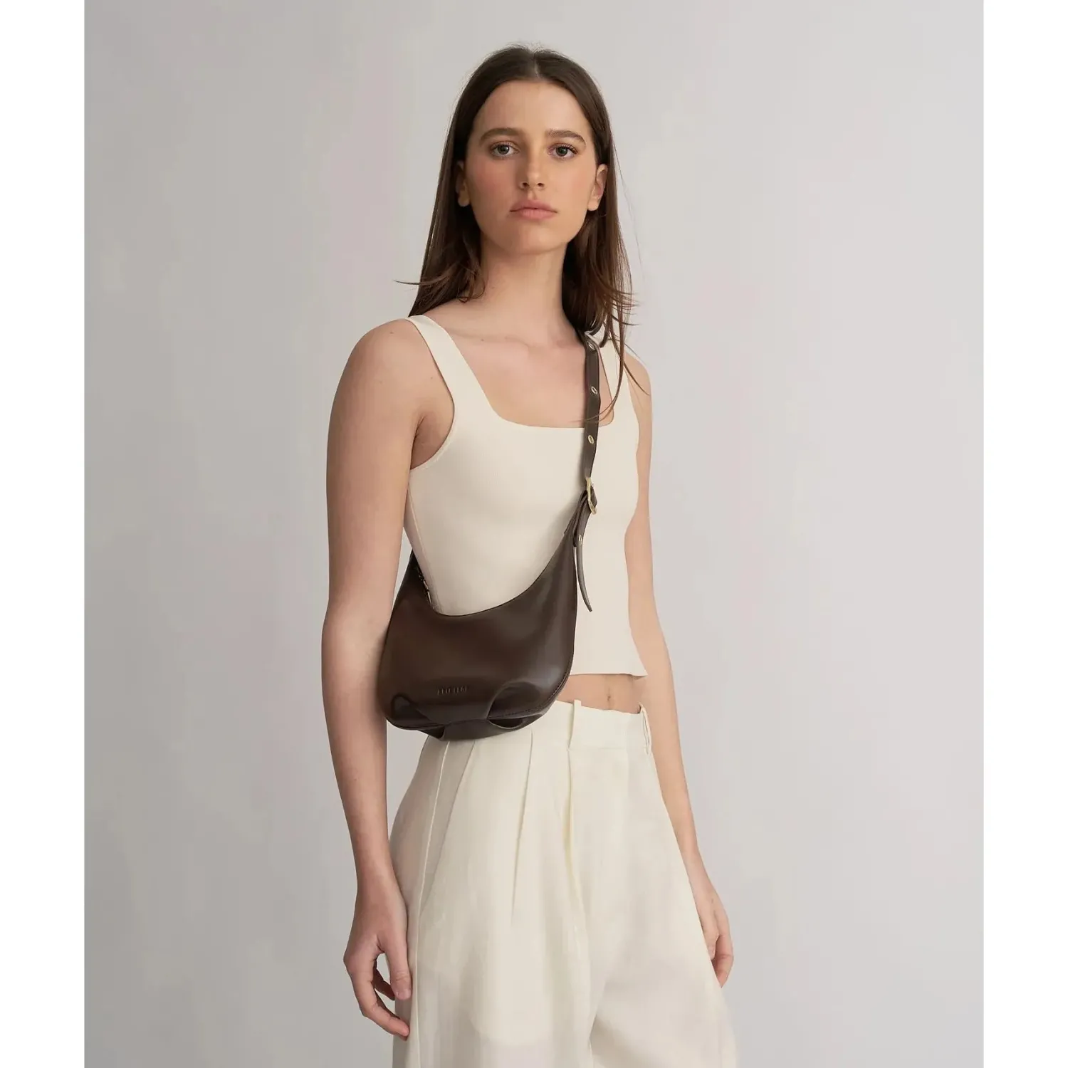 Discount Brie Leon Everyday Croissant Mini Bag - Chocolate