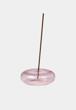 Hot Gentle Habits Glass Incense Holder - Pink