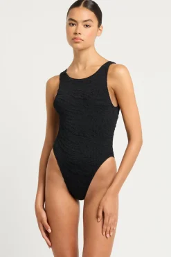 Hot Bond-Eye Swim Guiness One Piece - Black Tiger
