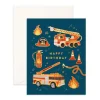 Best Fox & Fallow Happy Birthday Fire Trucks Greeting Card