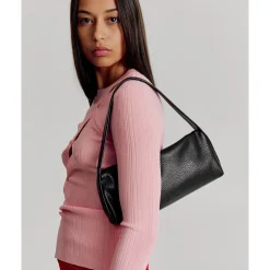 Online Brie Leon Harlow Slouch Mono Baguette Bag - Black Nappa