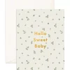 Discount Fox & Fallow Hello Sweet Baby Broderie Greeting Card