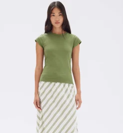 Clearance Assembly Label Josie Short Sleeve Tee - Pandan