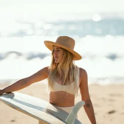 Sale Will & Bear Jude Sand Wide Brim Raffia Straw Hat