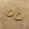 Online Love From Lilou Kirby Gold Hoop Earring