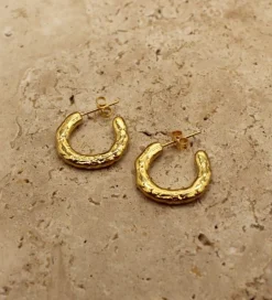 Online Love From Lilou Kirby Gold Hoop Earring