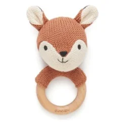 Hot Heysmed Knitted Rattle - Wooden Handle