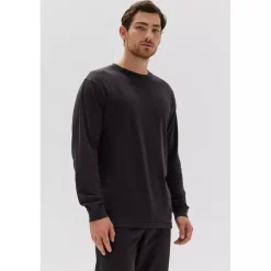 Clearance Assembly Label Kylo Organic Cuffed Long Sleeve Tee - White