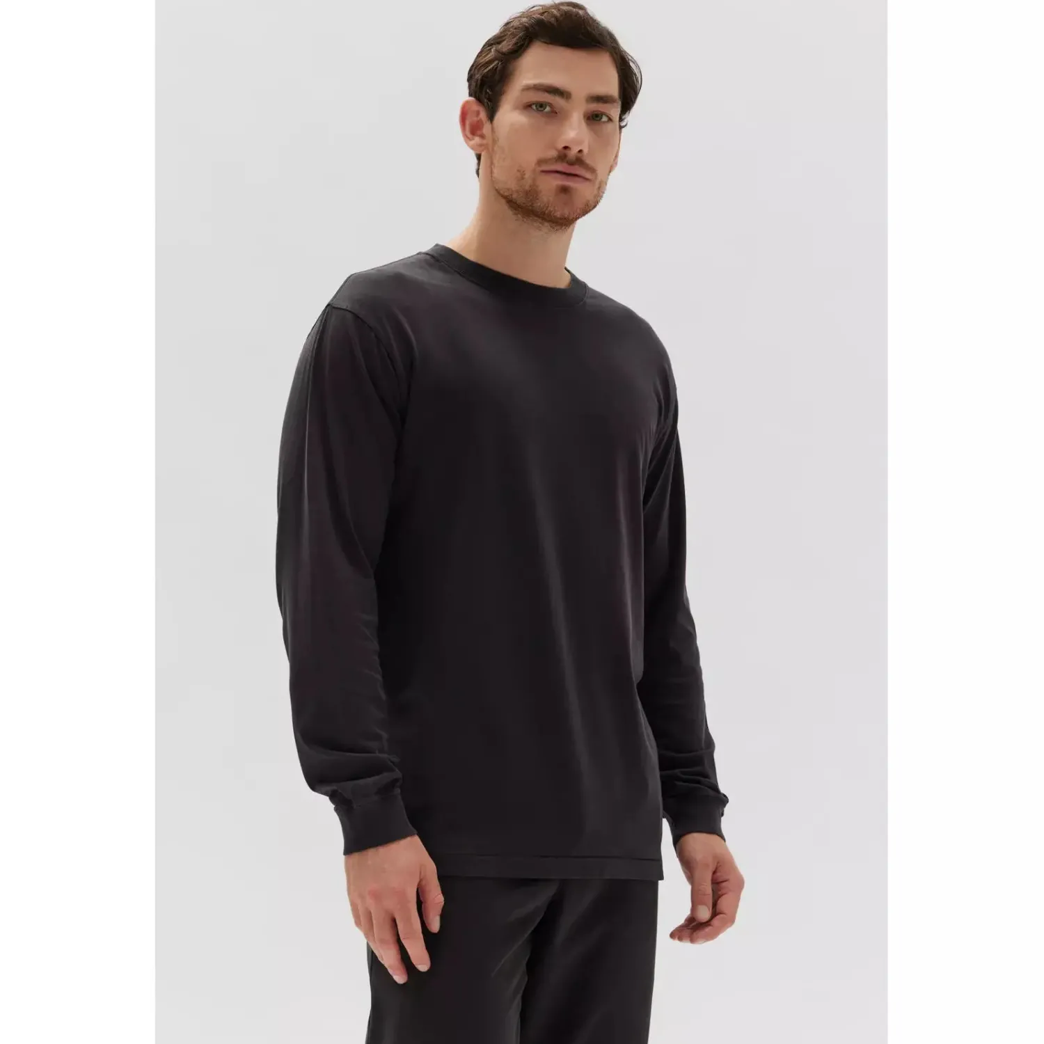Clearance Assembly Label Kylo Organic Cuffed Long Sleeve Tee - White