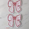 Best Studio Y Creative Large Christmas Bow Gift Tag - Red