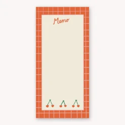 Online Lauren Sissons Studio Lauren Sissons Cherry Memo Magnetic Notepade