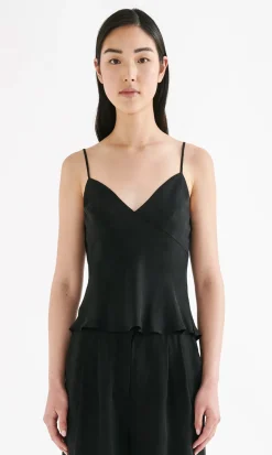 Outlet Nude Lucy Lea Cupro Cami - Black