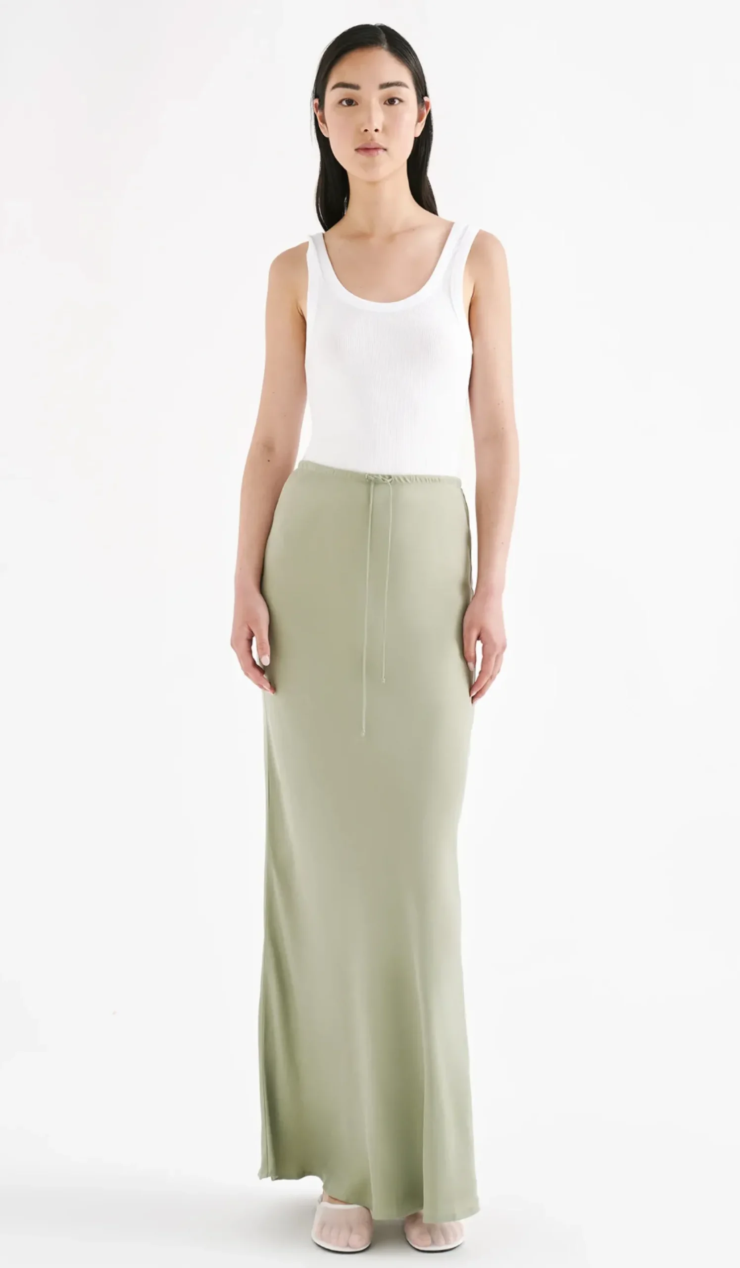Discount Nude Lucy Lea Cupro Skirt - Sage