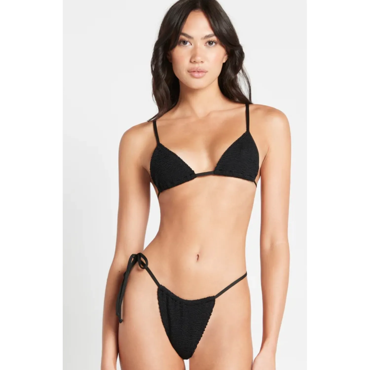 Outlet Bond-Eye Swim Luana Triangle - Black Eco