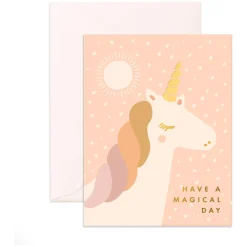 Hot Fox & Fallow Magical Unicorn Greeting Card