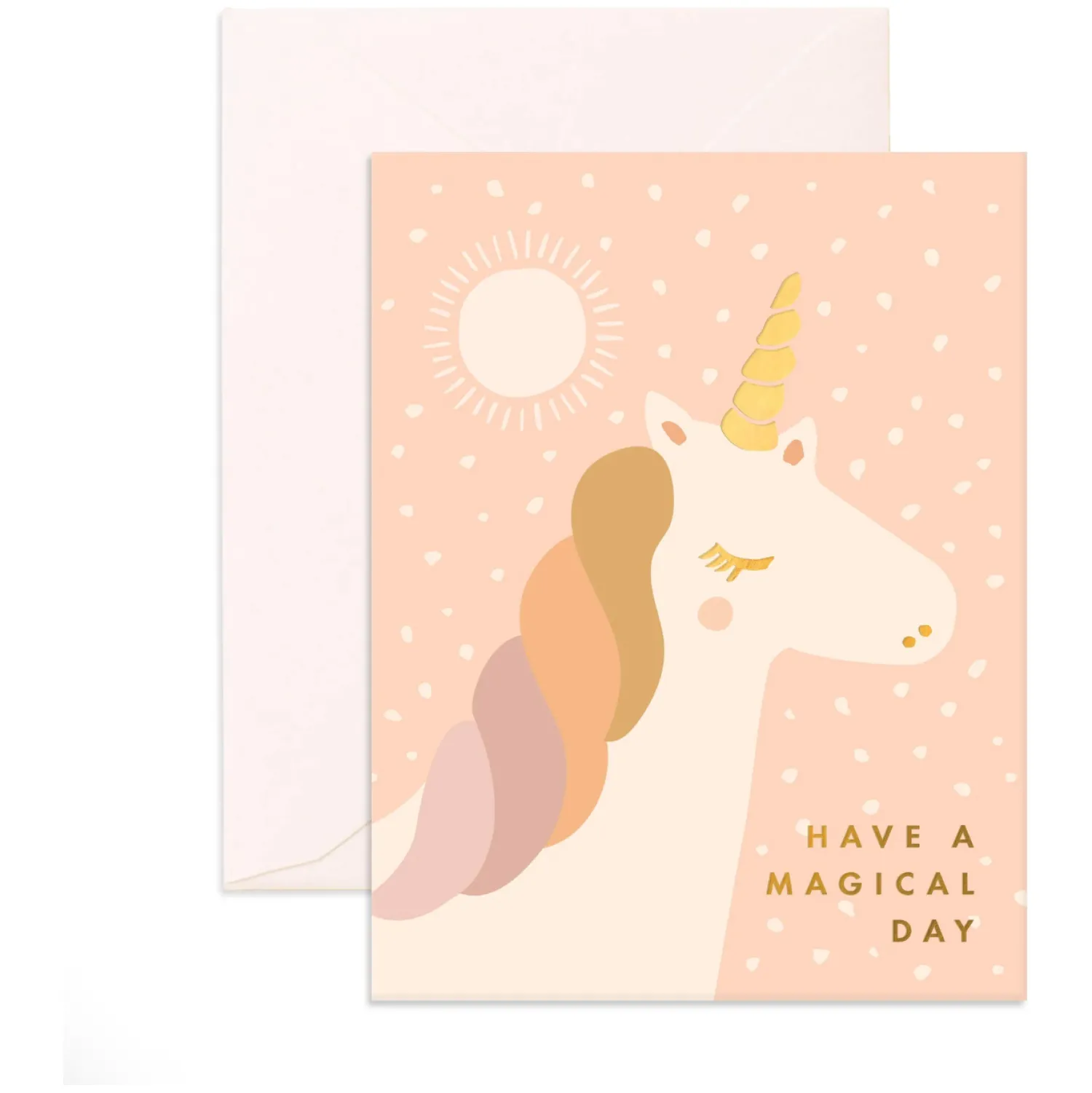 Hot Fox & Fallow Magical Unicorn Greeting Card