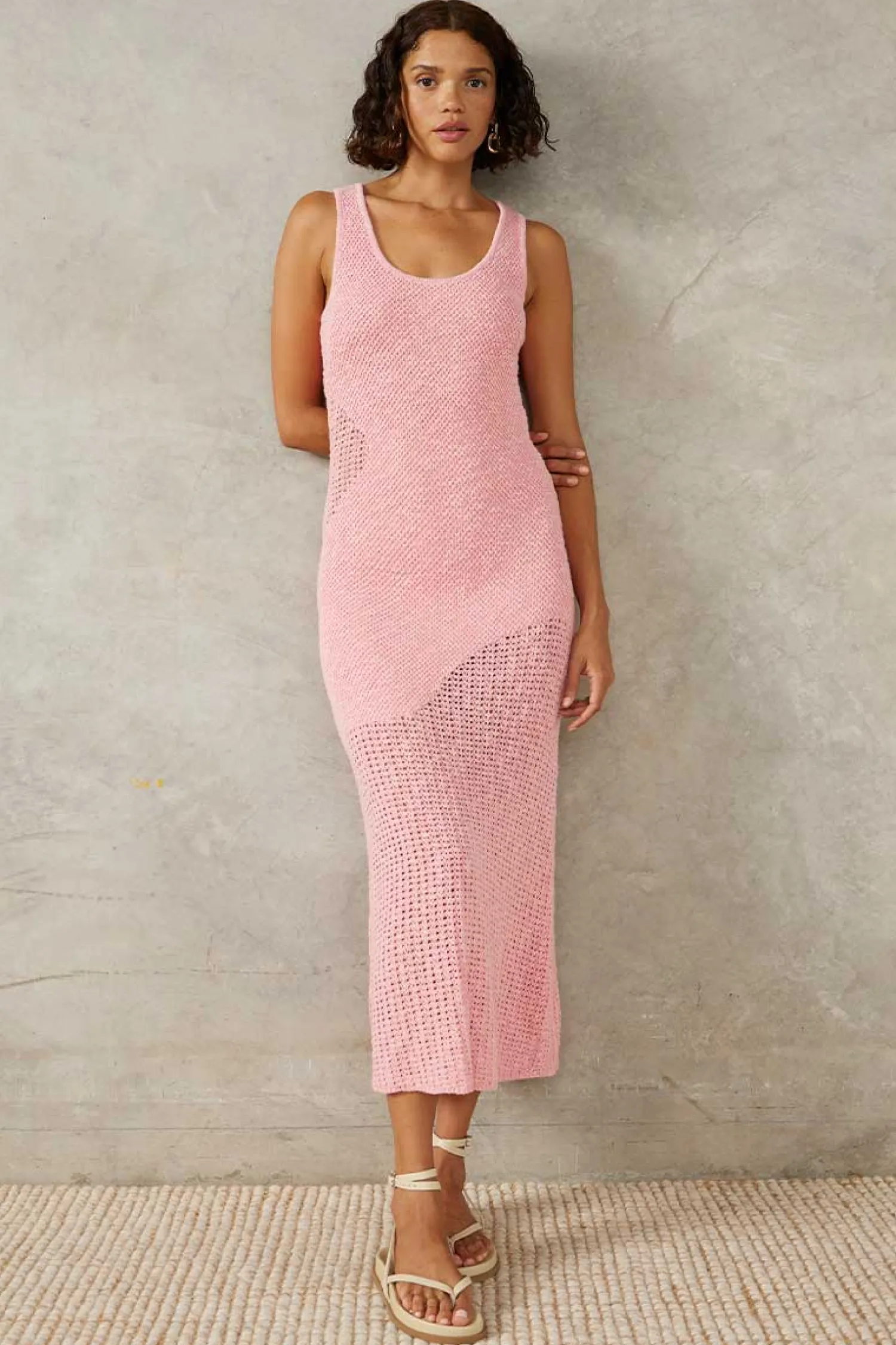 Clearance Mon Renn Marina Knit Dress - Pink