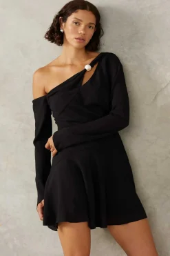 New Mon Renn Marseille Mini Dress - Black