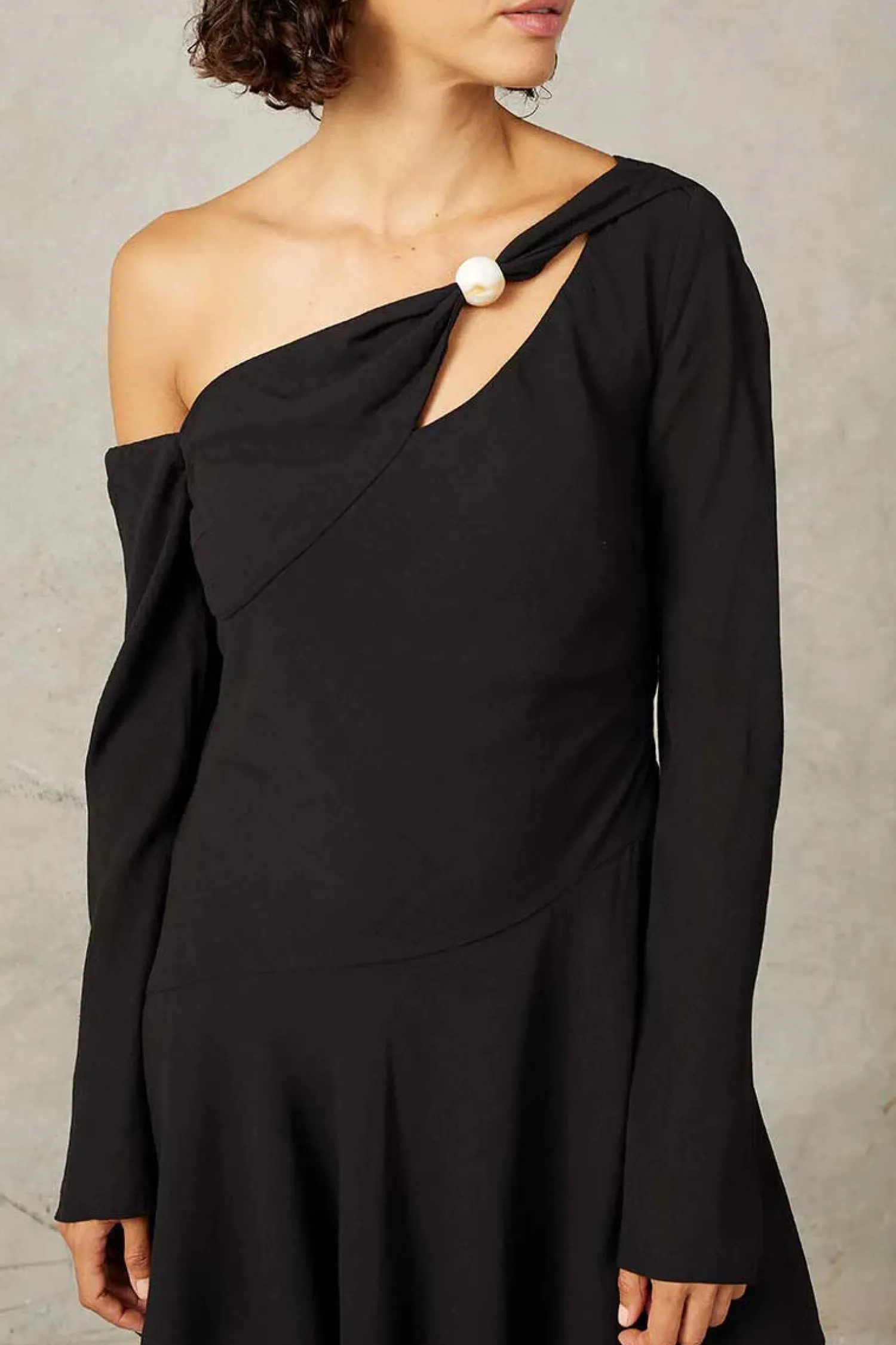 New Mon Renn Marseille Mini Dress - Black