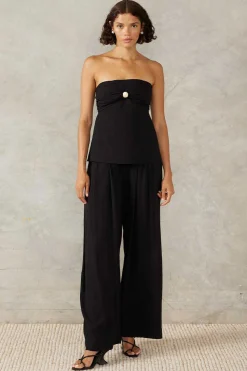 Sale Mon Renn Marseille Strapless Top - Black