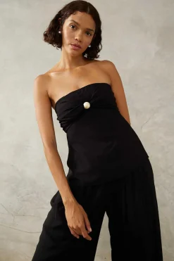 Sale Mon Renn Marseille Strapless Top - Black