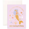 Fox & Fallow Mer-Mazing Birthday Greeting Card