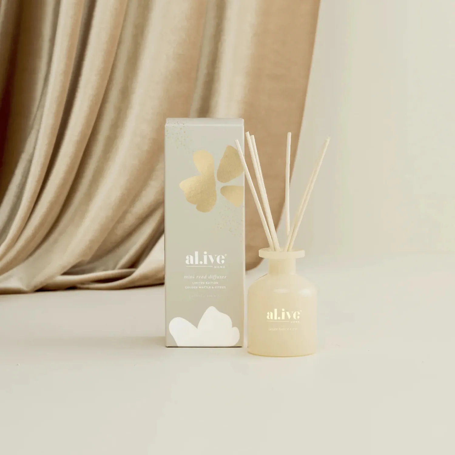 Online Al.ive Body Mini Reed Diffuser - Golden Wattle & Citrus